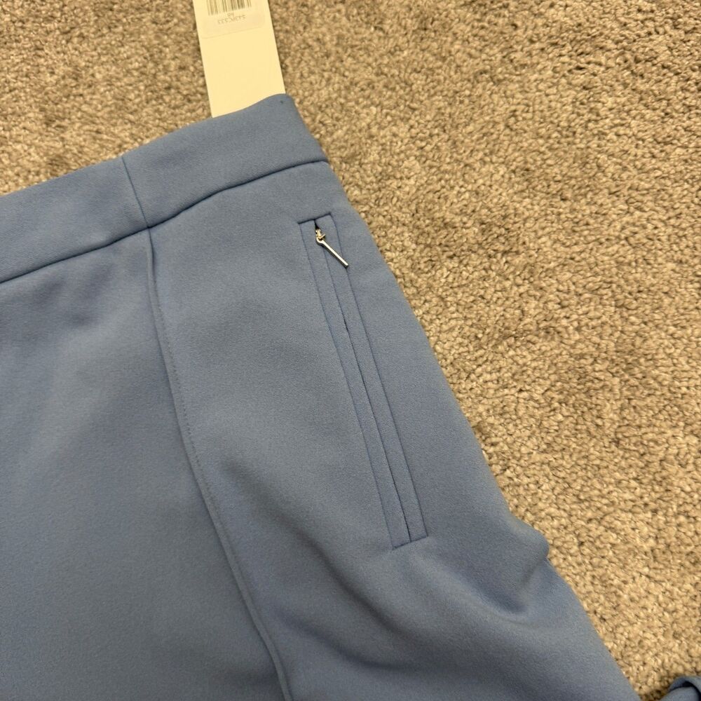 Calvin Klein Slim Leg Ankle Length Trouser Dress Pants Womens 14 Blue Infinite - Picture 3 of 16
